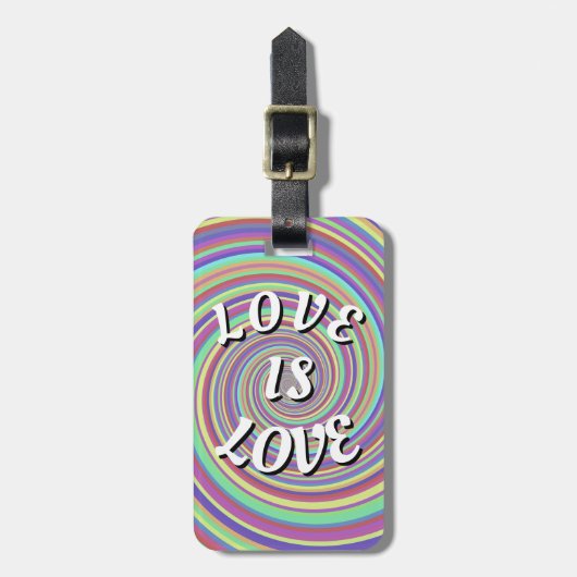 Love Is Love Pride Bagagelabel (Voorkant verticaal)