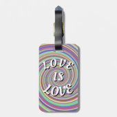 Love Is Love Pride Bagagelabel (Achterkant verticaal)