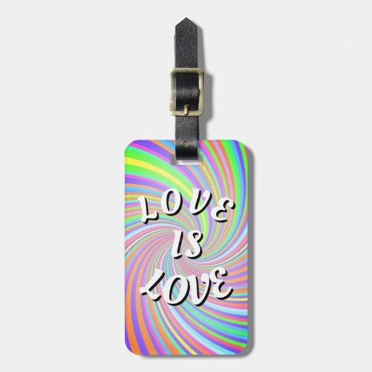 Love Is Love Pride Bagagelabel (Voorkant verticaal)