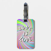 Love Is Love Pride Bagagelabel (Achterkant verticaal)