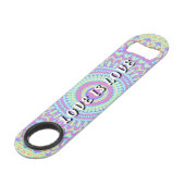 Love Is Love Pride Bar Sleutel Speed Flessenopener (Achterkant Gekanteld)