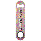 Love Is Love Pride Bar Sleutel Speed Flessenopener (Voorkant)