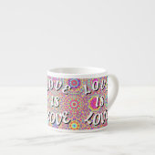 Love Is Love Pride  Espresso Kop (Voorkant rechts)