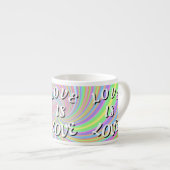 Love Is Love Pride  Espresso Kop (Voorkant rechts)