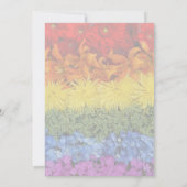 Love Is Love Pride Floral Save the Date Kaart (Achterkant)