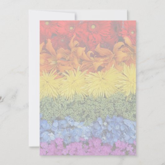 Love Is Love Pride Floral Save the Date Kaart (Achterkant)