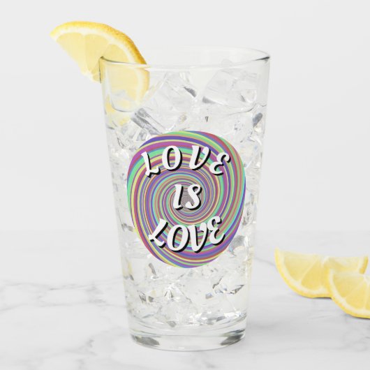 Love Is Love Pride Glas (Voorkant ijs)
