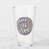 Love Is Love Pride Glas (Voorkant)