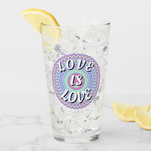 Love Is Love Pride Glas (Voorkant ijs)