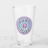 Love Is Love Pride Glas (Voorkant)