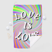 Love Is Love Pride Golfhanddoek (Insitu)