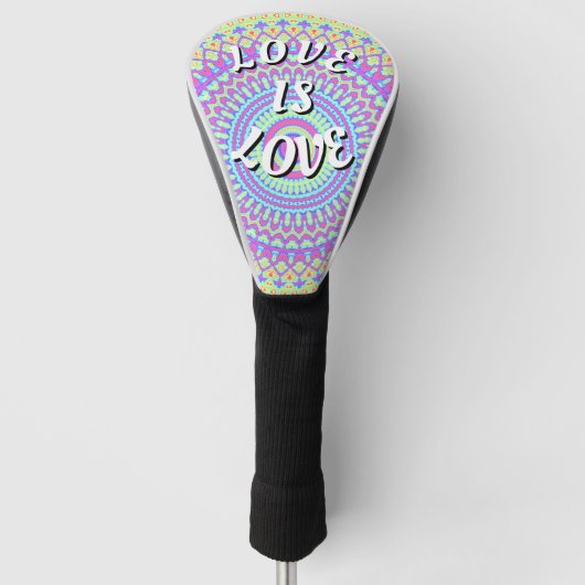 Love Is Love Pride Golfheadcover (Voorkant)