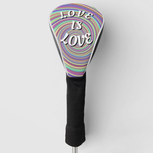 Love Is Love Pride Golfheadcover (Voorkant)
