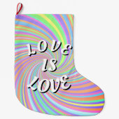 Love Is Love Pride Grote Kerstsok (Voorkant)