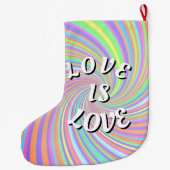 Love Is Love Pride Grote Kerstsok (Achterkant)