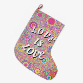 Love Is Love Pride Grote Kerstsok (Voorkant (Hangend))