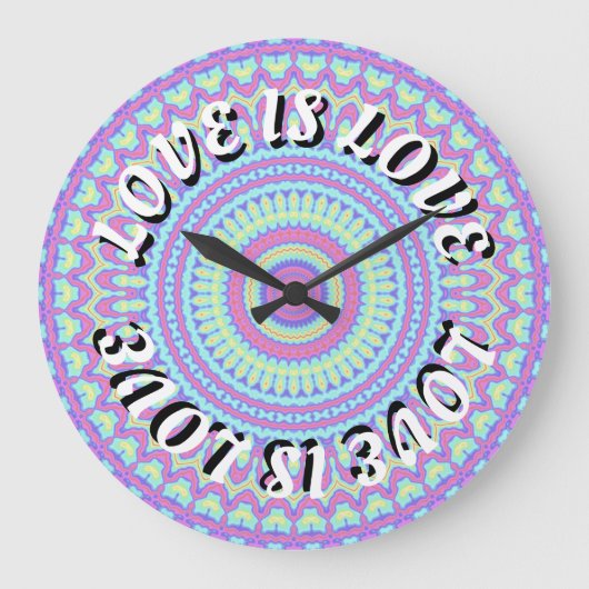 Love Is Love Pride Grote Klok (Voorkant)