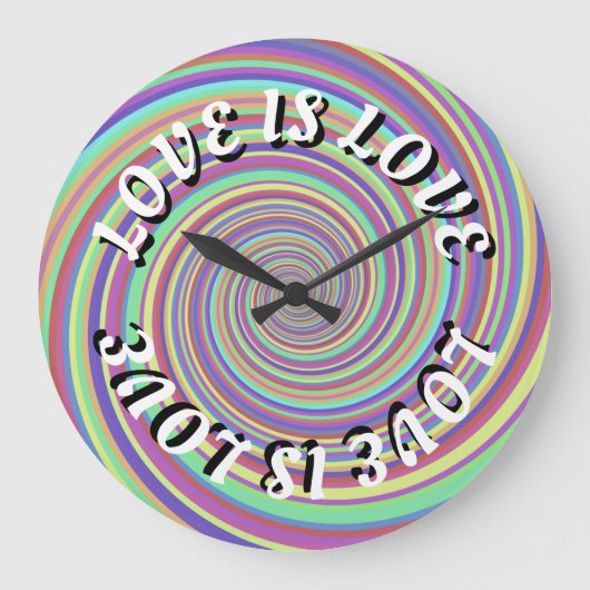 Love Is Love Pride Grote Klok (Voorkant)