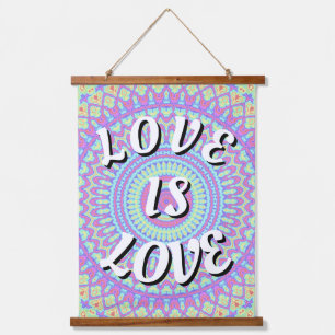 Love Is Love Pride  Hangend Wandkleed