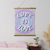 Love Is Love Pride Hangend Wandkleed (Slaapkamer)