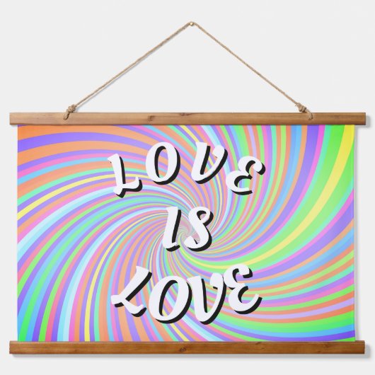 Love Is Love Pride   Hangend Wandkleed (Voorkant)