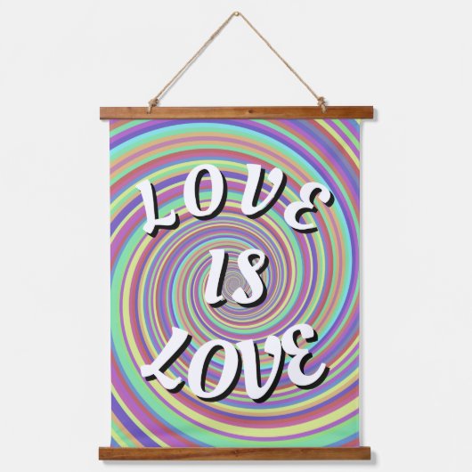 Love Is Love Pride Hangend Wandkleed (Voorkant)