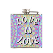 Love Is Love Pride  Heupfles (Achterkant)