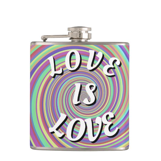 Love Is Love Pride  Heupfles (Voorkant)
