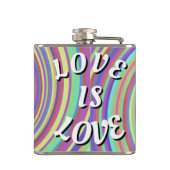 Love Is Love Pride  Heupfles (Achterkant)