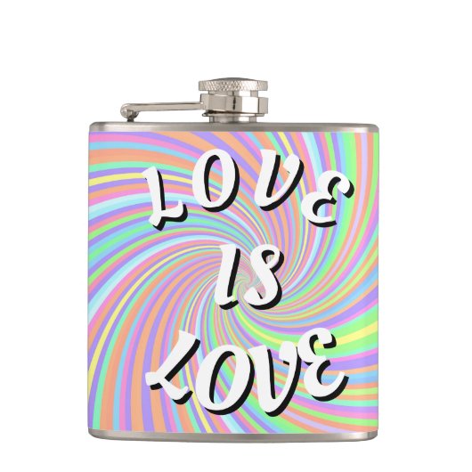 Love Is Love Pride  Heupfles (Voorkant)