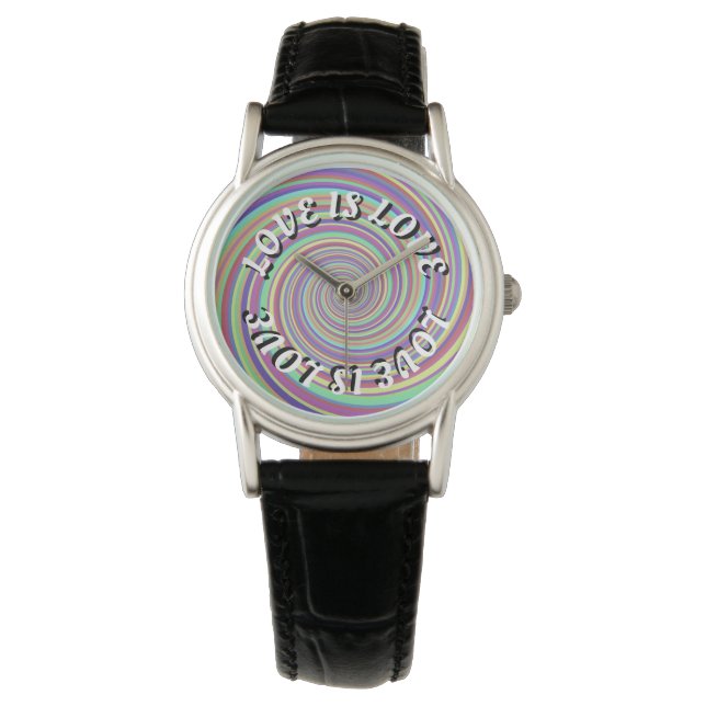 Love Is Love Pride Horloge (Voorkant)