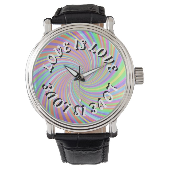 Love Is Love Pride Horloge (Voorkant)