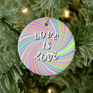 Love Is Love Pride Keramisch Ornament