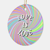Love Is Love Pride Keramisch Ornament (Links)