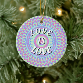 Love Is Love Pride Keramisch Ornament