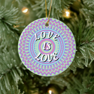 Love Is Love Pride Keramisch Ornament