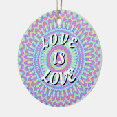 Love Is Love Pride Keramisch Ornament (Links)