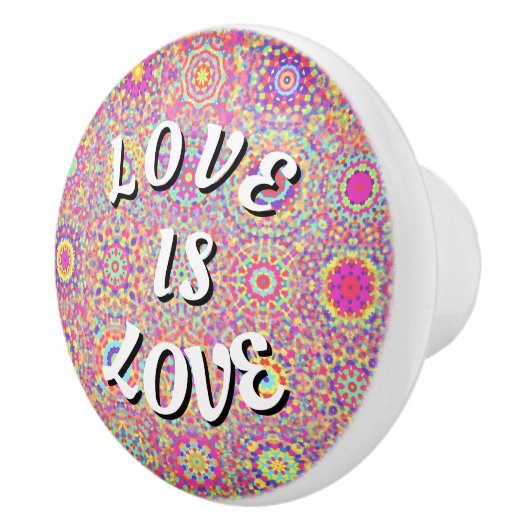 Love Is Love Pride Keramische Knop (Rechts)