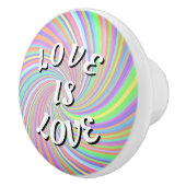 Love Is Love Pride Keramische Knop (Rechts)