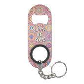 Love Is Love Pride Keychain Bottle Opener Mini Flessenopener (Achterkant)