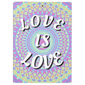 Love Is Love Pride Klembord (Achterkant)