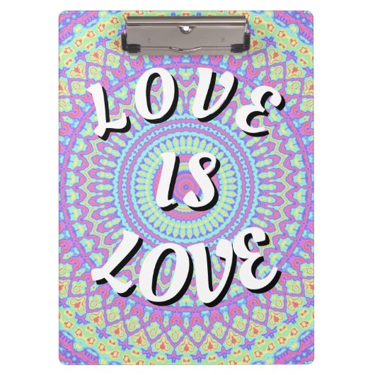 Love Is Love Pride Klembord (Voorkant)