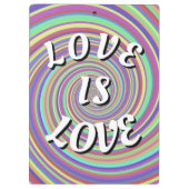 Love Is Love Pride Klembord (Achterkant)