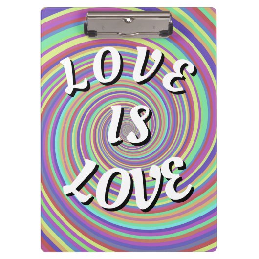 Love Is Love Pride Klembord (Voorkant)