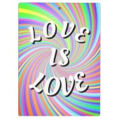 Love Is Love Pride Klembord (Achterkant)