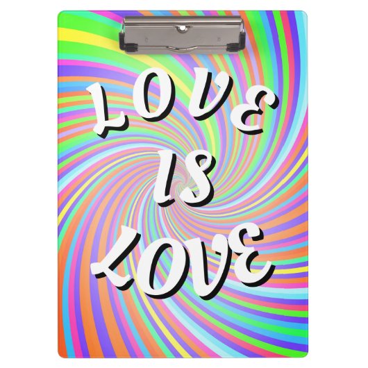 Love Is Love Pride Klembord (Voorkant)