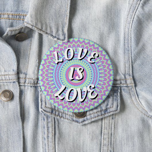 Love Is Love Pride Knop Ronde Button 4,0 Cm (In situ)