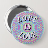 Love Is Love Pride Knop Ronde Button 4,0 Cm (Voorkant /achterkant)