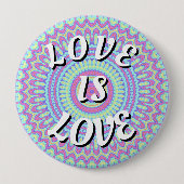 Love Is Love Pride Knop Ronde Button 4,0 Cm (Voorkant)