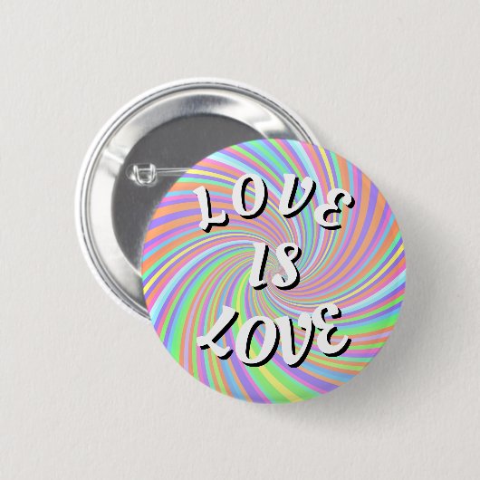 Love Is Love Pride Knop Ronde Button 5,7 Cm (Voorkant /achterkant)